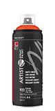 Marabu 21100018922 Artist Spray Paint rood oranje, hoogwaardige kunstenaarsspuitverf op waterbasis, hoog gepigmenteerd, lichtecht, hoge kleurglans, geschikt voor vele ondergronden, 400 ml