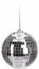 Koopman International Boule de Noël Disco - 3x - argent - D6 cm - verre/mousse