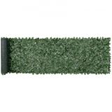 VEVOR Privacyhek 990x4010mm Kunstgroen Privacy Klimopschutting met Gaasachterwand En Versterkte Verbinding, Kunsthagen met Wijnbladeren Als Decoratie voor Tuin, Balkon