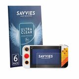 Savvies Screenprotector voor My Arcade Atari Gamestation Go Portable - Folie Beschermfolie transparant 6 Stuks