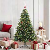 Prolenta Maison Exclusive Kunstkerstboom met vlammende lichteffect, 150 LED's, groen, 150 cm