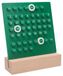 Calendrier réutilisable avec anneau de date - Couleur verte