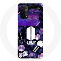 Maniacase Etui voor Oppo A74 Bangtan Sonyeondan BTS Logo Army Bomb Lightstick