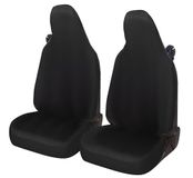 Auto Lupex Auto Accessori Autostoelhoezen compatibel met Smart fortwo 450 451 en 453 1 2 3-serie stof polyester (zwart)