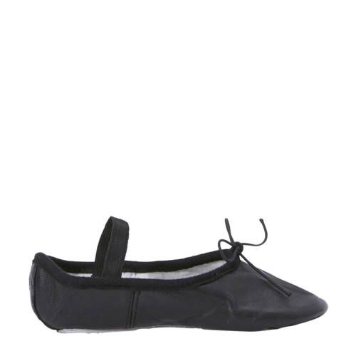 Papillon leren balletschoenen zwart