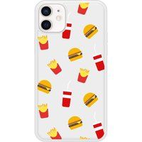iPhone 12 Fast food bedrukt siliconen hoesje