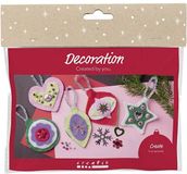 Creativ Company Mini Hobbyset Decoratie, Vilten Kerstdecoraties