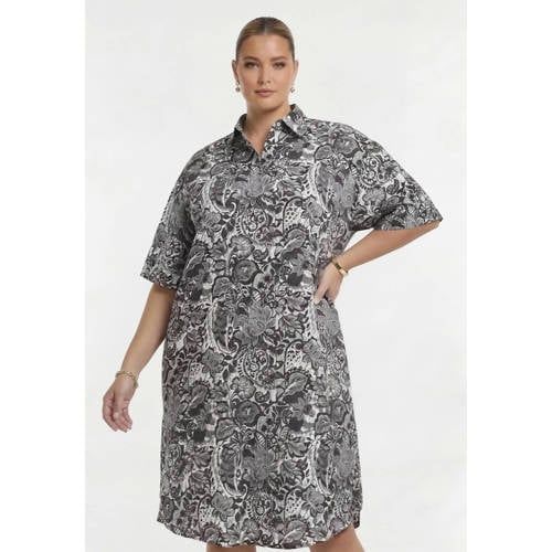 YOEK jurk Plus Size - grijs