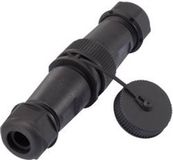 TRU COMPONENTS 1094580 Ronde connector adapter Stekker, recht, Bus, recht Totaal aantal polen: 3 1 stuk(s)
