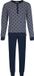 Pastunette Blue Draft Pyjama Katoen Blauw Maat 4XL