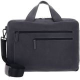 LEONHARD HEYDEN Leren business tas met laptopvak Den Haag RV-Aktenmappe 2 Fächer 6750 Grau antraciet