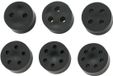 TRU COMPONENTS TC-10820772 TC-MH18-3A203 M20 3 x -2.0 - 3.0 mm Rubber Black 50 pcs