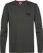 Petrol Industries Heren Longsleeve met print forgewall - Groen - Maat XXL