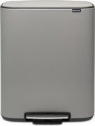 Brabantia Bo Sense of Luxury Prullenbak - 60 l - Mineral Concrete Grey