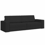 vidaXL Slaapbank - Zwart - 245 x 78 x 77 cm - Stof