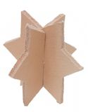 TAK Design Vinter Staande Ster 3D S - Leer - 4,5 x 4,5 x 5,5 cm