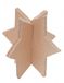 TAK Design Vinter Staande Ster 3D S - Leer - 4,5 x 4,5 x 5,5 cm