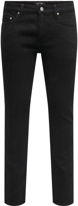 ONLY & SONS Skinny fit jeans ONSWARP Low rise Skinny fit Jeans Black Denim W36 X L34