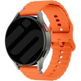 Strap-it Withings ScanWatch Nova wave siliconen bandje (oranje)