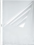Herlitz Hamelin SAS Gestructureerde showhoes, A4, 0,055 mm, Transparant, Plastic, 10 stuks