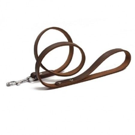 Brekz Leren Hondenriem Bruin 130 cm 20 mm