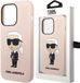 Karl Lagerfeld iPhone 14 Pro Max Hardcase Backcover - Ikonik NFT Karl - Magsafe Compatible - Roze