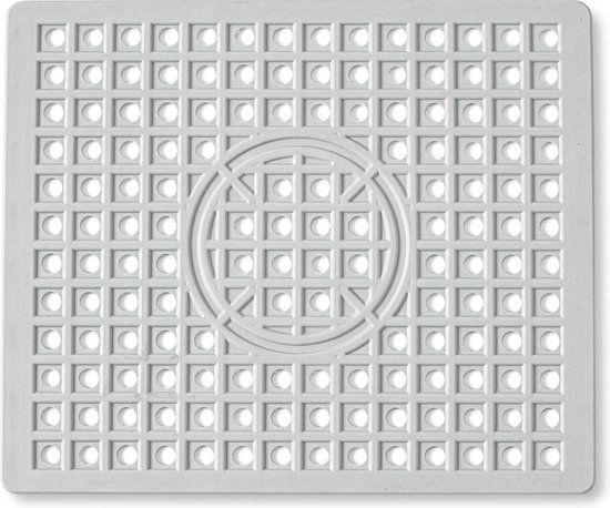 Blokker Gootsteenmat Rechthoekig - Grijs - 26x31cm