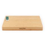 Salter BW13307EU7 Bamboo Chopping Board – Large Wooden Cutting Butchers Block, Thick Heavy Duty Board For Carving Meat, Slicing Vegetables, Cheese Platter Charcuterie, Reversible, FSC®-Certified, 40cm