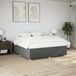 vidaXL Cadre de lit sans matelas tissu gris foncé 180x200 cm