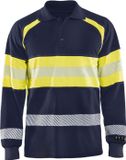 Blåkläder 3438-1726 Multinorm Piqué polo Marineblauw/Geel maat M