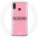 Maniacase Etui voor Huawei P20 Lite Blackpink K-pop Groep Logo Roze Achtergrond