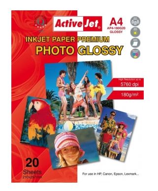 ActiveJet AP4-180G20 Photo Paper Packs