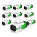 1aTTack.de 10x glasvezel keystone-connectoren OS1 / OS2 (APC) SC-simplex female naar SC-simplex female singlemode groen
