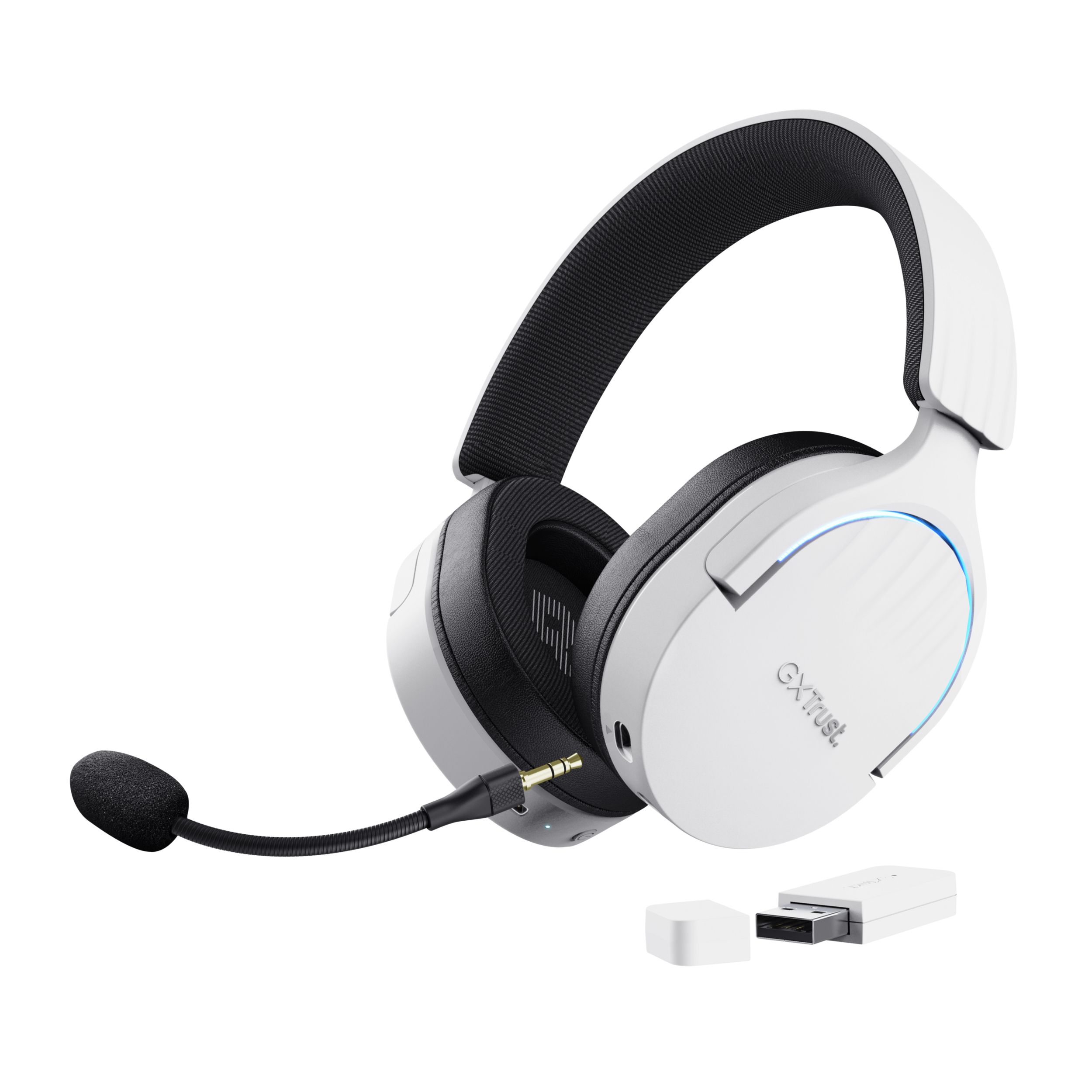 Trust GXT 491W FAYZO - Wireless Gaming Headset - USB Type-C - Bluetooth - White