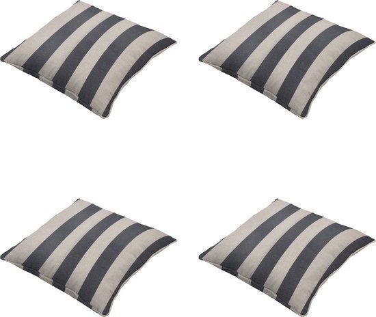 Madison Sierkussen Amora Grijs 50x50x10cm Set van 4
