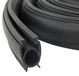 Porte de garage noire 41 x 33 mm 6 m PVC