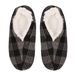 Antonio World Fashion Antonio Pantoffels/sloffen voor dames - grijs - geruit - Spaanse sloffen - teddy voering 40-41