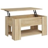 vidaXL Salontafel Sonoma-eik, 79x49x41 cm