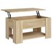 vidaXL Salontafel Sonoma-eik, 79x49x41 cm