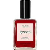 Manucuristgreen Nagellak Unisex 15ml Donkerrood