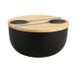 Kesper Saladeschaal Rond Bamboo, Polypropyleen (PP) Zwart 1 stuk(s)