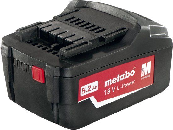 Metabo AccuPack 5.2 Ah, 18V Li-Ion