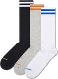 Happy Socks 3-Pack Solid Sneaker Socks Dames Zwart 36-40