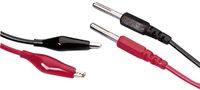Monacor CC-313 Meetsnoer 100 cm Rood, Zwart 1 paar