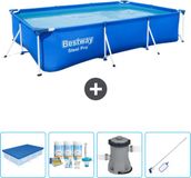 Bestway Rechthoekig Steel Pro Zwembad - 300 x 201 x 66 cm - Blauw