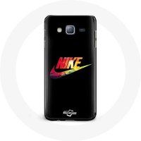 Nike Hoesje voor Samsung Galaxy Grand Prime Nike Logo Kleur zwarte achtergrond Maniacase