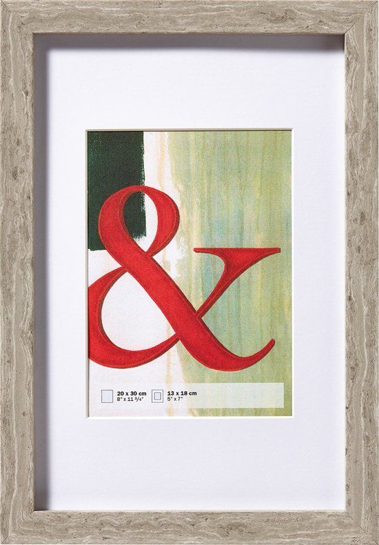 Walther Stockholm Fotolijst - Fotoformaat 15x20 cm - Grijs