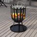 Merkloos / Sans marque Shenzhen Haorui Industrial Technology Co., Ltd. Vuurpot voor buiten - Stalen patio verwarming met brandbrandhout mand en aslade