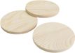 Creativ Company CC Houten Onderzetters Rond 9 cm Naturel per set van 5