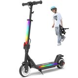 iScooter Elektrische step voor kinderen van 8 tot 14 jaar, 250 W, met bluetooth en licht, 7 kleuren en 3 modi, 3 rijmodi 8/13/19 km/u, 60 minuten rijtijd tot 15 km